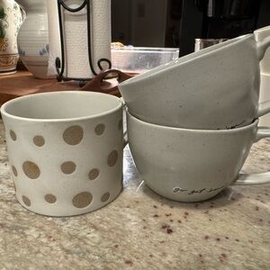 Hearth & Hand and Pier 1 Stoneware Mug Set